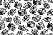 Sushi Set. Hand Drawn Illustrations, a Graphic by Epine (Thumbnail 2 of 3)