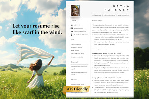 ATS Friendly CV Template Word, Pages