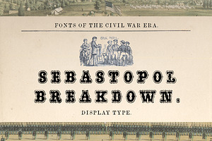 Sebastopol Breakdown Display Font