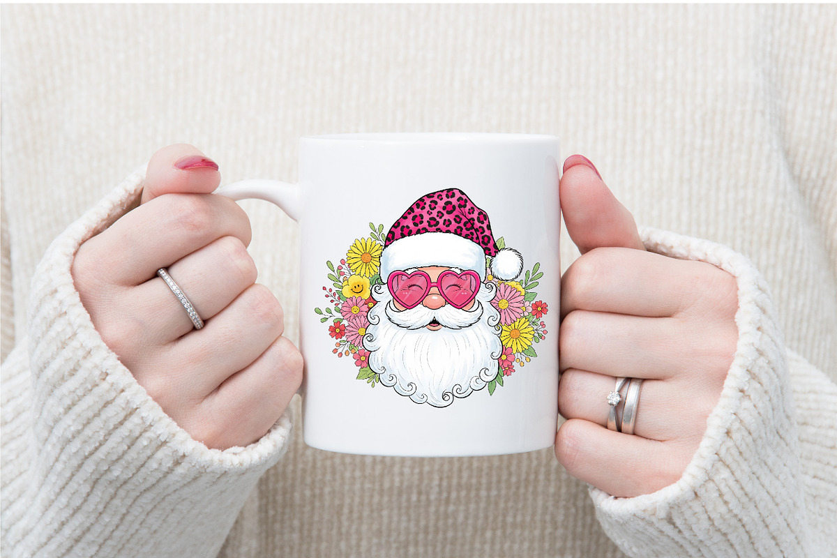 Santa Disco Christmas Png, an Illustration by Designking (Photo 2 of 4)
