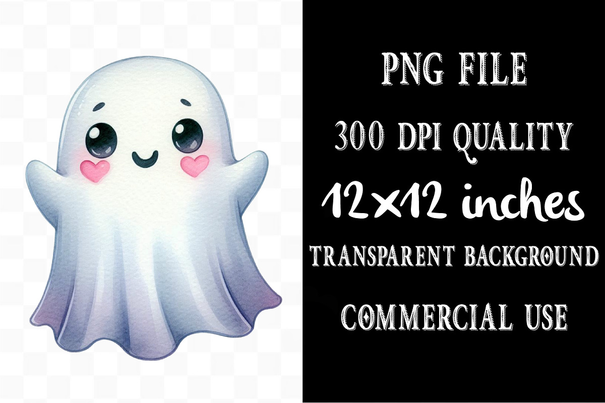 Cute Boo Halloween Sublimation, an Illustration by Designking (Photo 4 of 4)