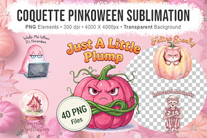 Coquette Pinkoween Sublimation, a Seasonal Illustration by Artnoy