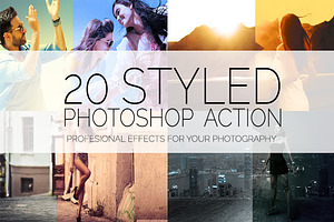 20 Styled Effects - Photoshop Action