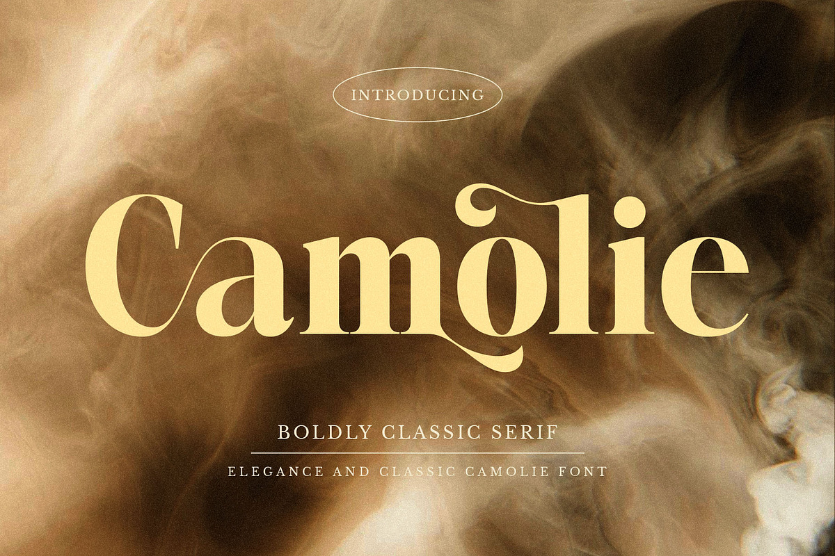 Camolie - Elegant Serif Font, a Serif Font by Jimoji (Photo 1 of 7)