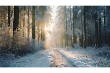 nature weather frozen sun frosty ai, a Nature Photo by pikepicture