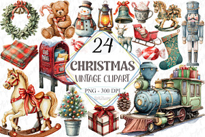 Vintage Christmas Sublimation Bundle, a Graphic by designcity5