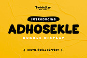 Adhosekle - Playful Display Font, a Handwritten Font by twinstd (Thumbnail 1 of 5)