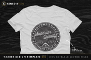 T-Shirt Design Template - 001, an Object Graphic by KENEDIK DESIGN STUDIO (Thumbnail 3 of 7)