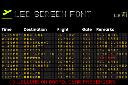Led Screen - Typeface, a Font by saintricchi