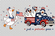 4th July Silly Goose USA PNG Clipart, an Animal Illustration by SugarCloudStudioArt (Thumbnail 4 of 4)