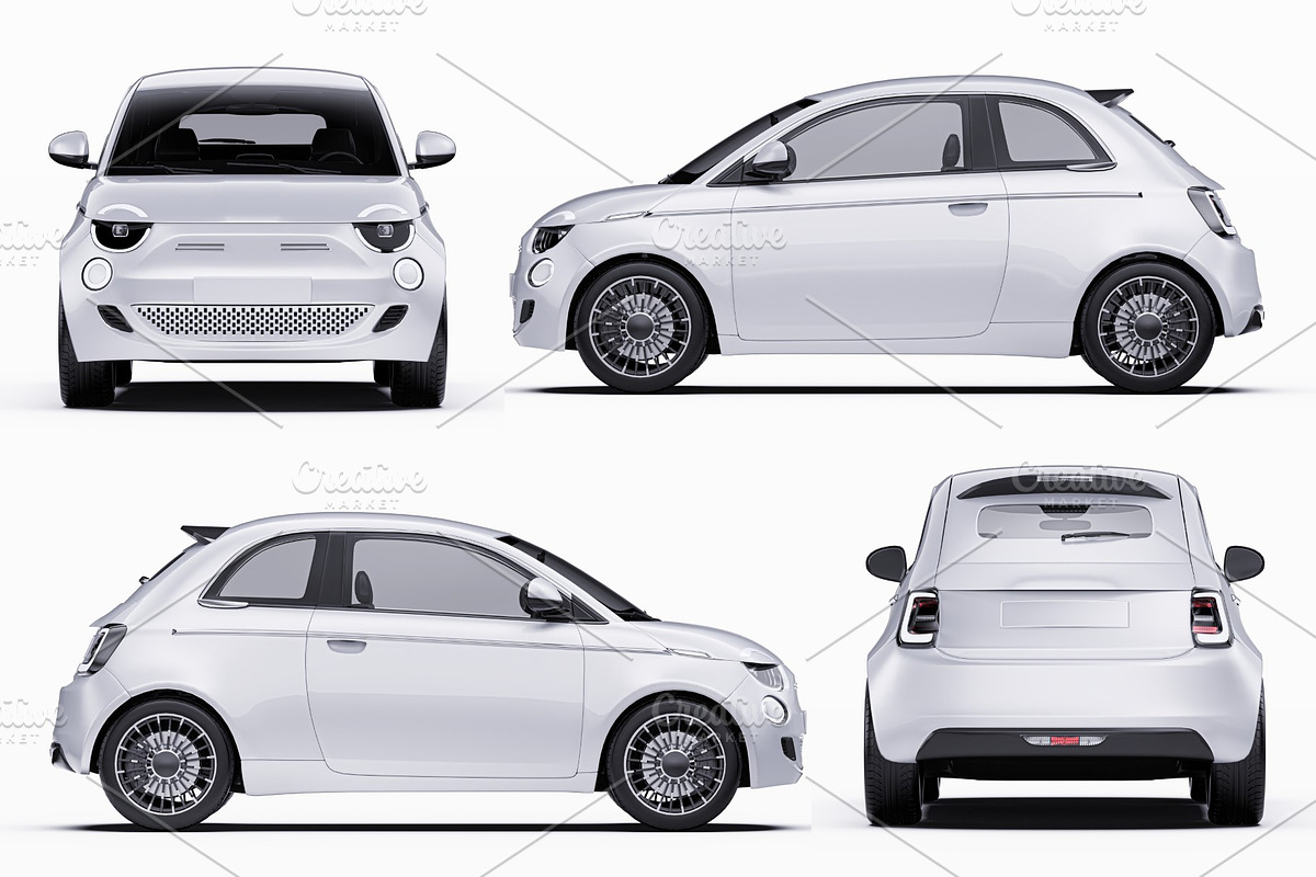 Premium Electric City Car Mockup Set, an Advertising Mockup by Halal Graphic Studio (Photo 14 of 16)