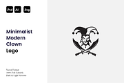 Minimalist Modern Clown Logo, a Branding & Logo Template by Luxury Logos (Thumbnail 1 of 4)