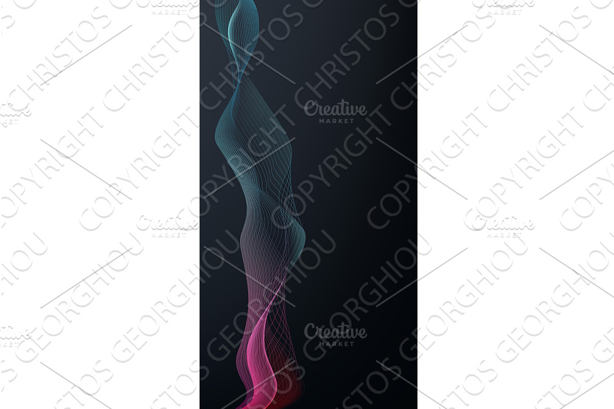 Background Abstract Lines Waves, an Illustration by Christos Georghiou