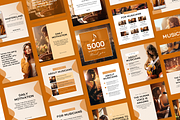Musician Social Media Templates, a Social Media Template by Ariyah Media (Thumbnail 3 of 3)