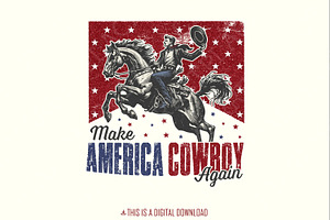 Make America Cowboy Again PNG, Weste