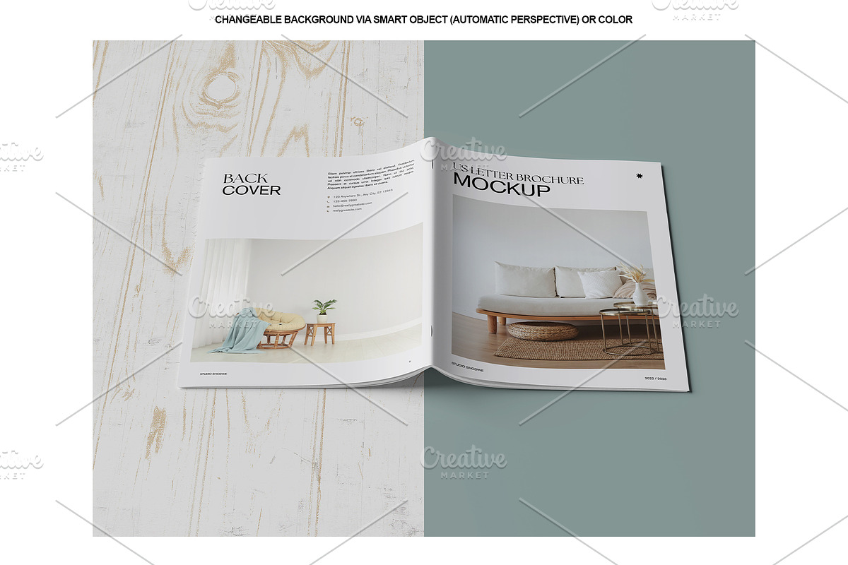 Us Letter Brochure Mockup, a Books & Magazine Mockup by Tokobeta (Photo 11 of 12)