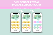 Girl Gender Reveal Scratch Card, an App Template by SunshineStudioBoutique (Thumbnail 3 of 9)