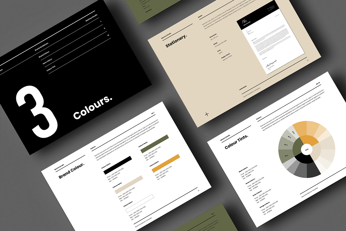 Brand Guidelines, a Brochure Template by Occy Design (Photo 5 of 10)