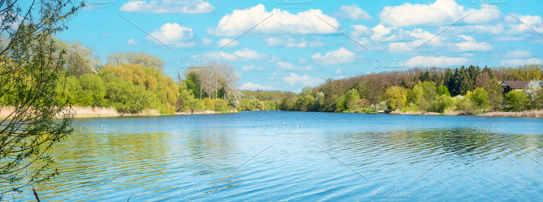 River lake landscape, a Nature Photo by Vapi