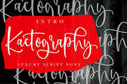 Kactography Calligraphy, a Script Font by Meutuwah (Thumbnail 8 of 8)