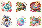 Spring Spa Day Clipart, an Illustration by DreamCafeArt (Thumbnail 3 of 6)