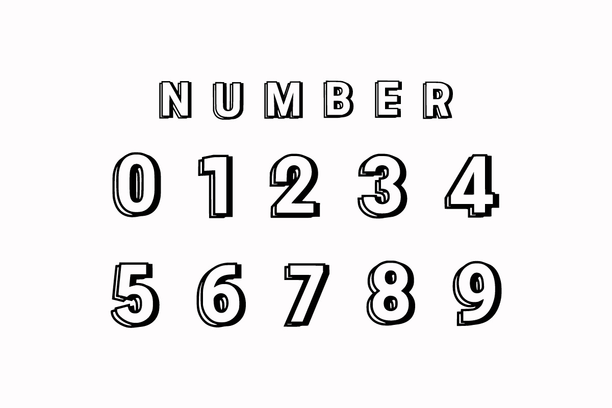 SUPER BURGER  DOUBLE OUTLINE FONT, a Handwritten Font by Fourteen Letter (Photo 4 of 8)