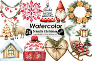 Scandia Christmas Clipart, an Illustration by Black Bird Studio (Thumbnail 1 of 6)