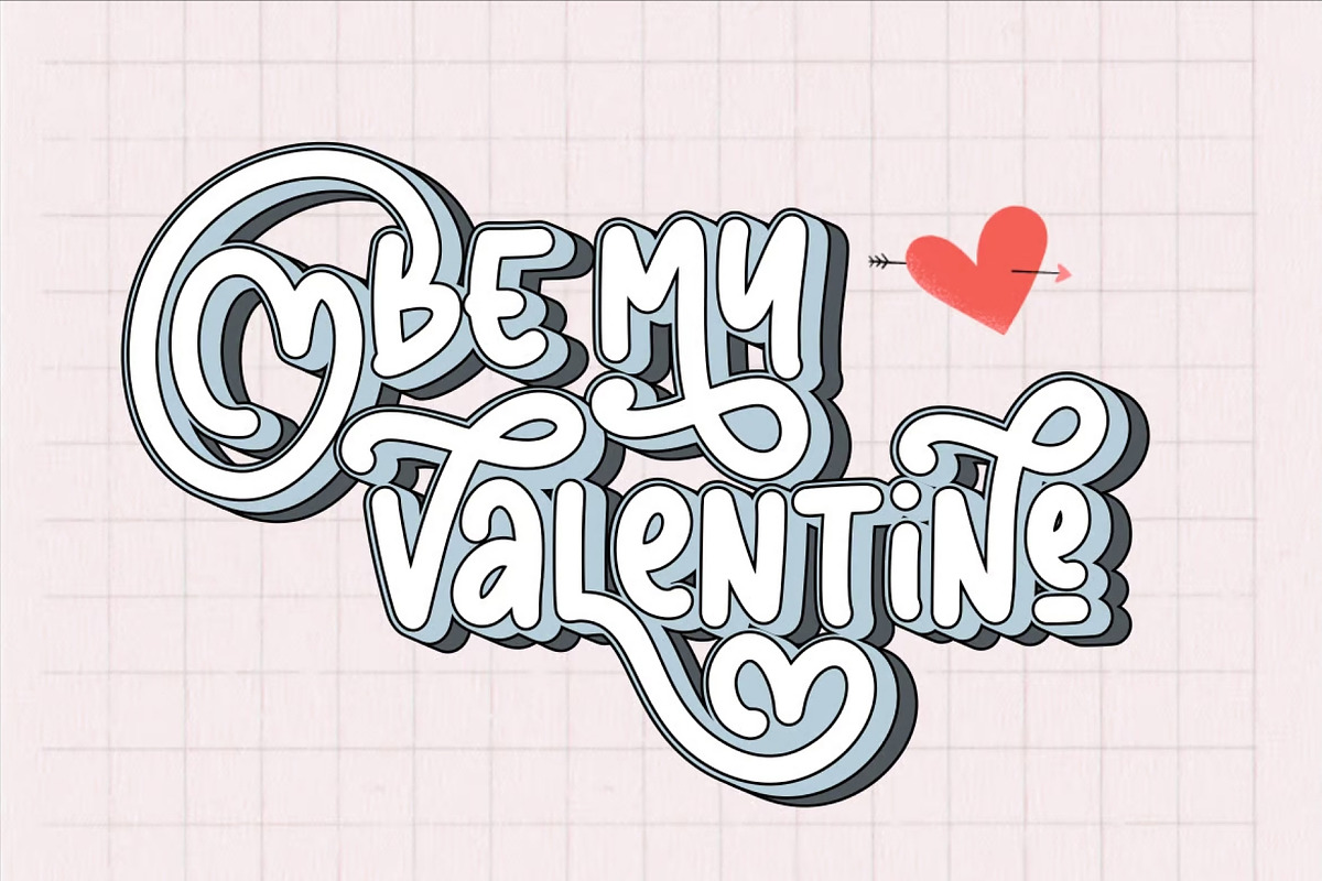 Lovely Valentine Display Font, a Handwritten Font by Ink & Pixel Dreams (Photo 2 of 10)