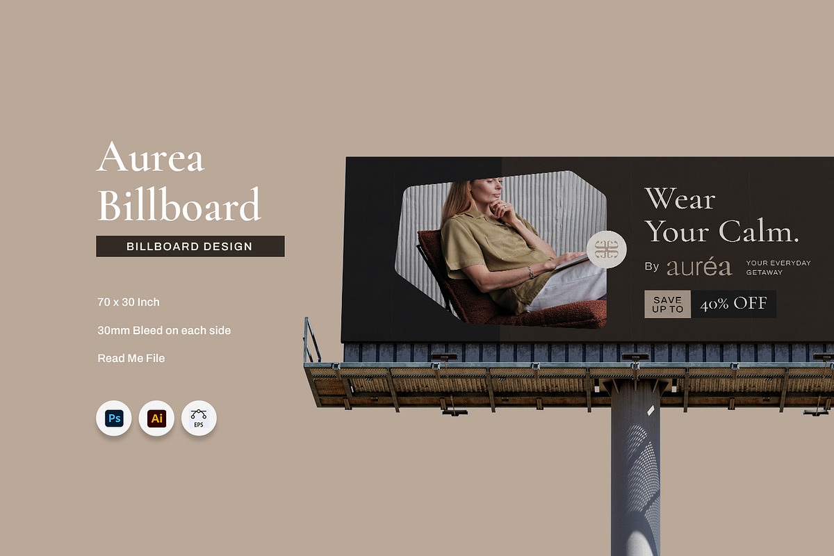 Aurea - Billboard, a Print Template by Fannan Studio (Photo 1 of 3)