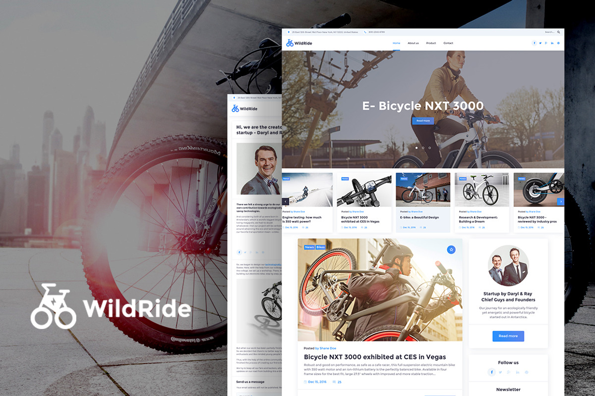 WildRide Startup Blog WP Theme, a WordPress Template by Zemez