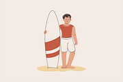 Lifeguard Beach Illustration, an Object Graphic by Jump Studio (Thumbnail 6 of 16)