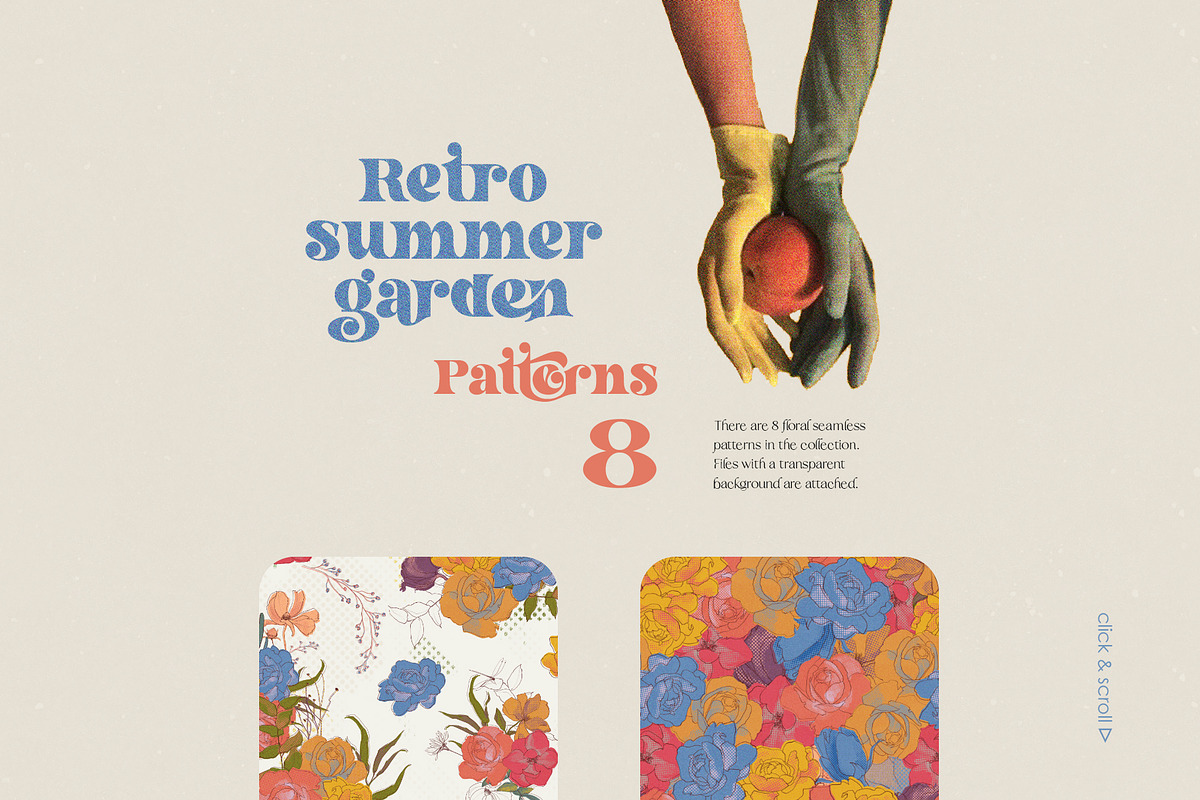 Retro Floral Summer Garden, an Object Illustration by Colden Blue (Photo 5 of 11)