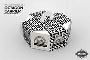 Octagon Box Carrier Packaging Mockup, a Cups & Container Mockup by INCDesign (Thumbnail 2 of 7)