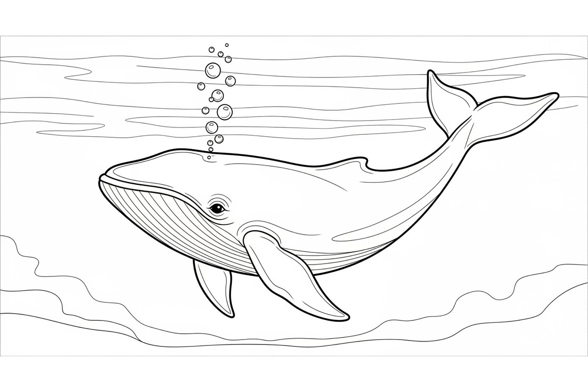Whale Line Art Vector Bundle, an Illustration by yasushie (Photo 28 of 51)