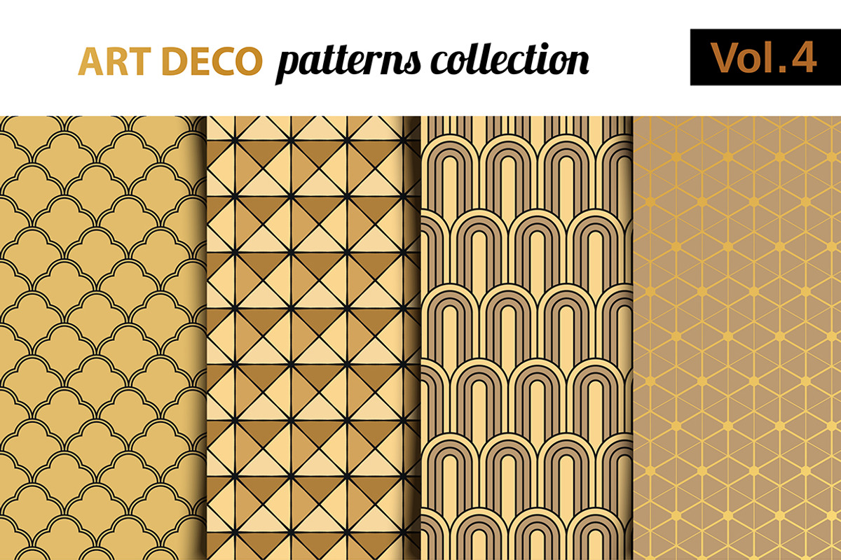 Art Deco vector patterns set 4, a Pattern Graphic by LoveDesignShop