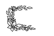 Floral Corner Ornament Clipart Bundl, an Illustration by Creativeshirt (Thumbnail 26 of 48)