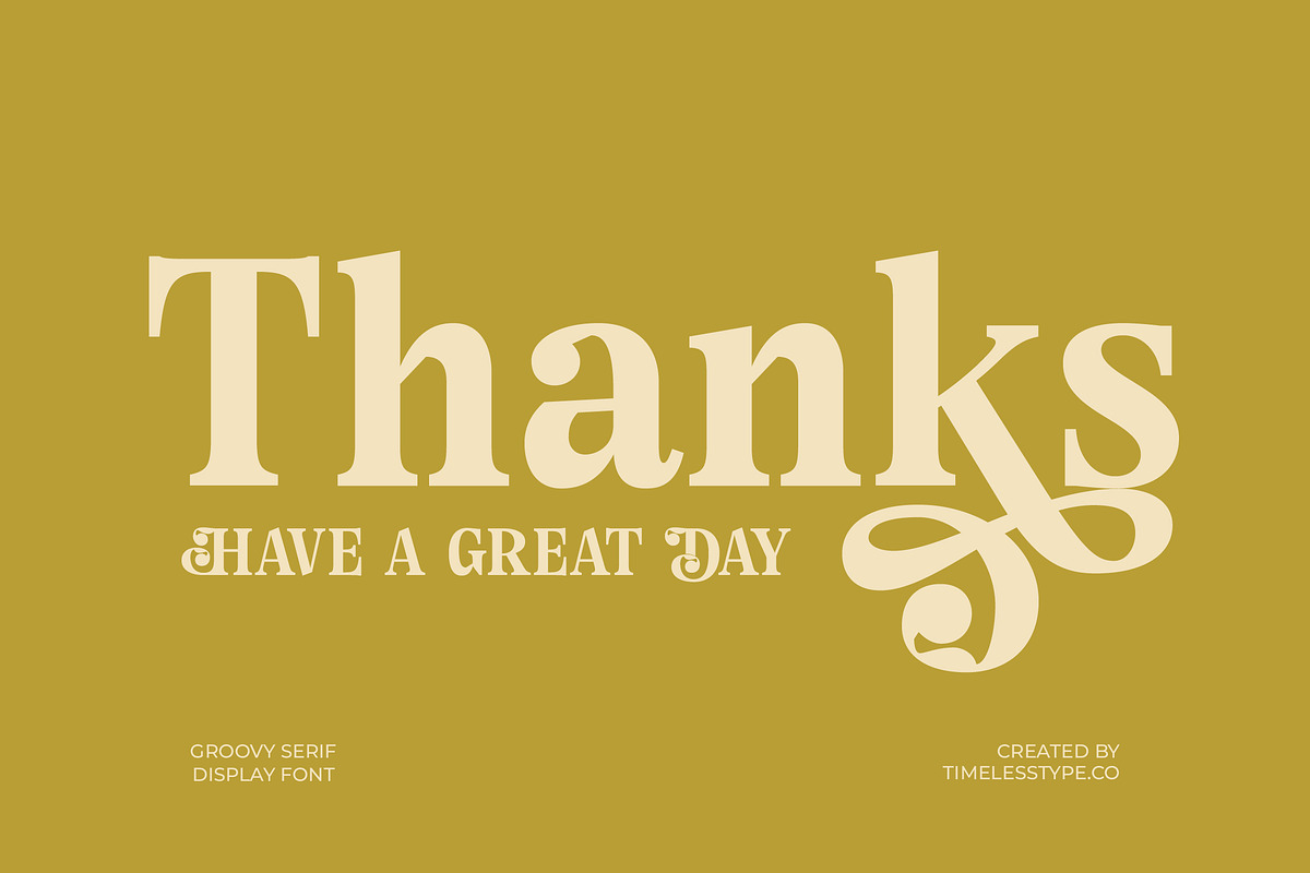 Angel & Bunda Groovy Serif Font, a Serif Font by timelesstype.co (Photo 20 of 20)