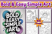 Simple Art Coloring Book for Kids, an Education Illustration by Printable Design Store (Thumbnail 1 of 4)
