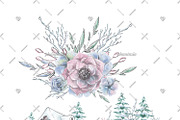 Winter Fairytale Cliparts, an Illustration by Phantasia Design (Thumbnail 4 of 8)