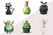 Quirky Halloween Clipar, an Illustration by Design Market (Thumbnail 2 of 3)