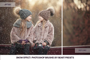 Snow Photoshop actions overlay brush preview 2