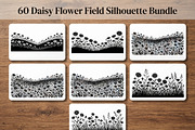 60 Daisy Flower Field Silhouette, a Seasonal Illustration by Amazin_art (Thumbnail 1 of 35)