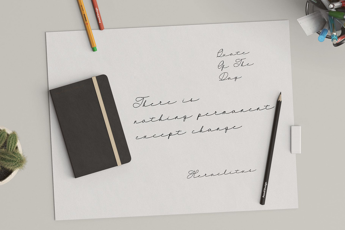 Retta hand written typeface preview 5