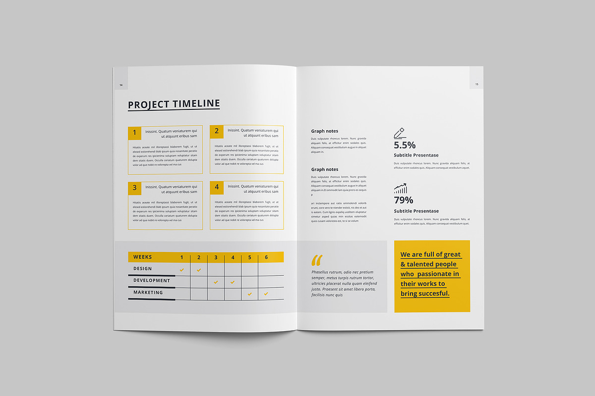 Proposal Brochure Template, a Brochure Template by Tanber Hossen (Photo 8 of 11)