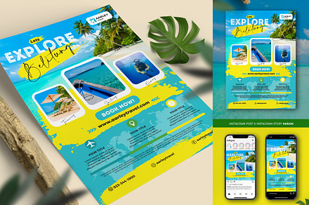 Travel Flyer Set, a Flyer Template by Aarley Kaiven