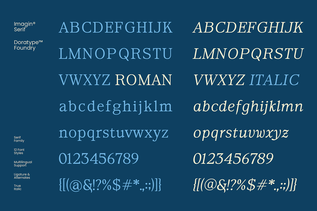 Imagin, a Serif Font by Dora Typefoundry (Photo 10 of 10)