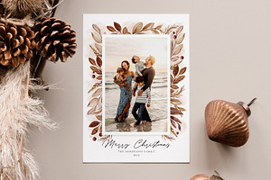 Christmas Card Template CD214