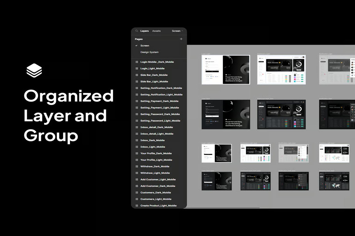 Vision - Marketing Dashboard UI KIT, an UI Kit Template by Lumina_ui_ux202 (Photo 5 of 6)