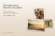 25 Vintage Distressed PNG Frames, an Object Graphic by vovan (Thumbnail 1 of 6)