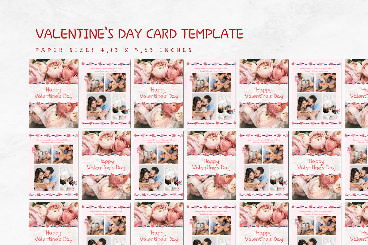 VALENTINE'S DAY CARD CANVA TEMPLATE, a Card Template by The Little Lily Studio (Photo 3 of 5)